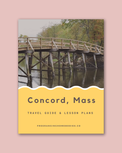 Concord, Massachusetts Homeschool Family Travel Guide — 28-Page Printable