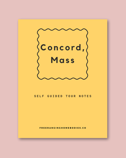 Concord, MA Self-Guided Tour Notes — Free Printable